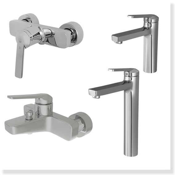 شیرآلات روکار کی دبلیو سی DOMO2 SET