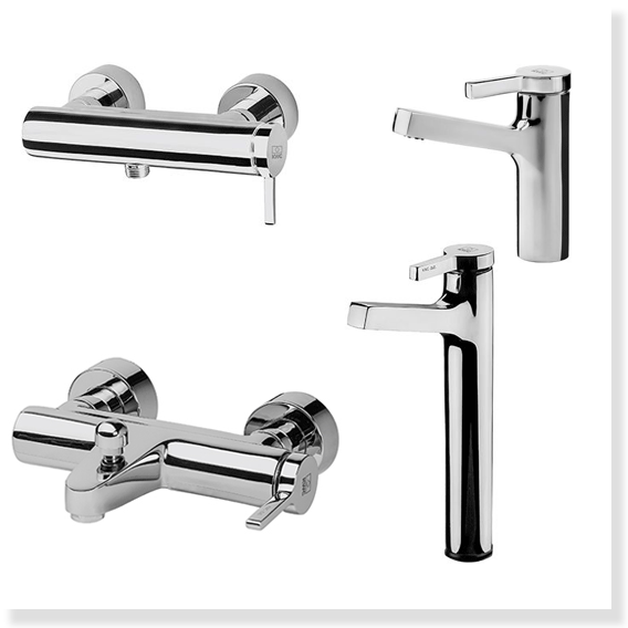 شیرآلات روکار کی دبلیو سی AVA SET